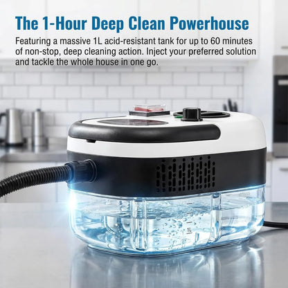 2500W Handheld High Pressure Steam Cleaner for Car Detailing, Kitchen, Grout Cleaning