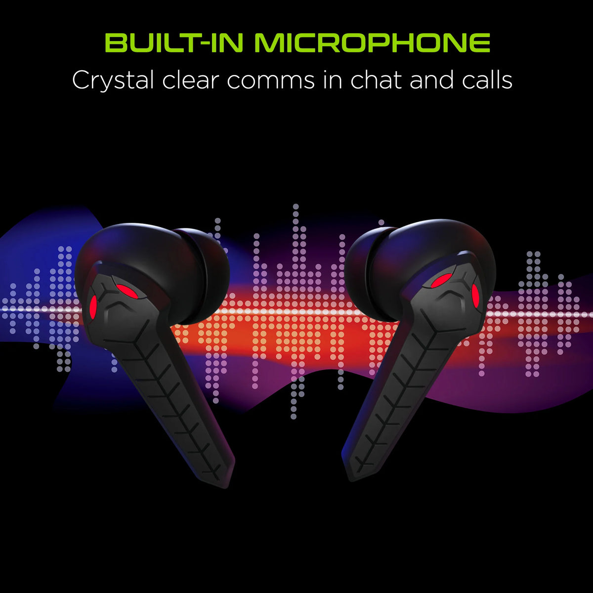 Hypergear Cobrastrike True Wireless Gaming Earbuds with No Lag Audio