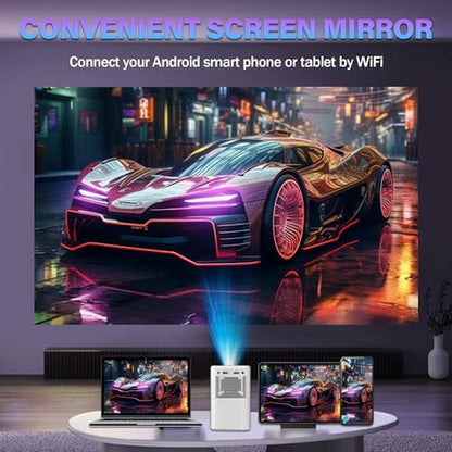 S30 Mini Projector, 720P Wifi, White